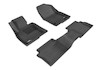 3D MAXpider Kagu Front & Rear Floormats - Black for 14-18 Mazda Mazda3