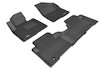 3D MAXpider Kagu Front & Rear Floormats - Black for 13-18 Hyundai Santa Fe Sport