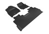 3D MAXpider Kagu Front & REar Floormats - Black for 17-19 Ford F-250 Supercrew