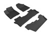 3D MAXpider Kagu Complete Floormats - Black for 16-20 Honda Pilot 8-Passenger