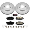 Power Stop Front Z17 Evolution Geomet Coated Brake Kit for 12-15 Honda Civic