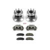 Power Stop Autospecialty Front Brake Kit w/ Calipers for 2012 F-350 Super Duty
