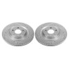 Power Stop Evolution Drilled & Slotted Brake Rotors for 17-19 Audi A4 Rear