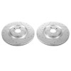 Power Stop Front Evolution Drilled & Slotted Brake Rotors for 13-14 Ford Mustang