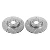Power Stop Front Evolution Drilled & Slotted Brake Rotors for 12-15 Evoque