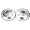 Power Stop Front Evolution Drilled & Slotted Rotors for 1999 F-250 Super Duty