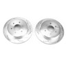 Power Stop Rear Evolution Drilled & Slotted Rotors for 17-18 Nissan Titan