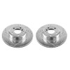 Power Stop Front Evolution Drilled & Slotted Rotors for 11-16 BMW 528i