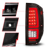 ANZO LED Taillights Black Housing/Clear Lens for 2014-2021 Toyota Tundra