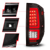 ANZO LED Taillights Black Housing/Clear Lens for 2014-2021 Toyota Tundra