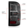 ANZO LED Tail Lights Black Housing Smoke Lens for 2014-2018 GMC Sierra
