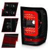 ANZO LED Taillights - Black Housing w/ Smoke Lens & Light Bar for 01-11 Ranger
