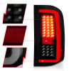 ANZO LED Tail Lights w/ Light Bar Black Housing Smoke for 07-13 Silverado1500