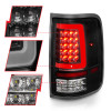ANZO LED Tail Lights w/ Light Bar Black Housing Clear Lens for 04-06 Ford F-150