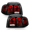 ANZO Taillight Dark Red Lens (OE Style) for 1994-1998 Ford Mustang