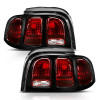 ANZO Taillight Dark Red Lens (OE Style) for 1994-1998 Ford Mustang