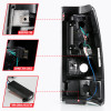 ANZO LED Taillights Plank Style Black w/Smoke Lens for 03-06 Silverado 1500