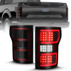 ANZO LED Taillight Black Clear Lens Red Light Bar for 18-19 Ford F-150