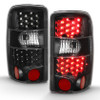 ANZO Led Taillights Black/Clear for 2000-2006 Chevrolet Tahoe