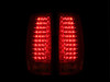 ANZO LED Taillights Red/Clear G4 for 2007-2014 Chevrolet Suburban