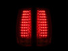 ANZO LED Taillights Red/Clear G4 for 2007-2014 Chevrolet Suburban
