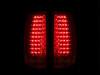 ANZO LED Taillights Red/Clear G4 for 2007-2014 Chevrolet Suburban