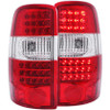 ANZO LED Taillights Red/Clear G2 for 2000-2006 Chevrolet Suburban