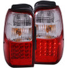 ANZO LED Taillights Red/Clear for 2001-2002 Toyota 4 Runner