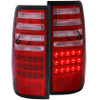 ANZO LED Taillights Red/Clear for 1991-1997 Toyota Land Cruiser Fj