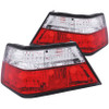 ANZO Taillights Red/Clear for 1986-1995 Mercedes Benz E Class W124