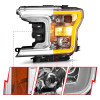 ANZO Projector Headlight w/Plank Style Switchback Chrome Housing for 18-20 F-150