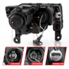 ANZO Projector Headlights Switchback - Black for 17-18 Grand Cherokee