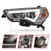 ANZO Plank Style Projector Headlights Chrome w/ Amber for 14-18 Toyota 4 Runner