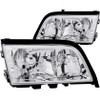 ANZO Crystal Headlights Chrome for 1994-2000 Mercedes Benz C Class W202
