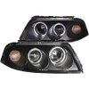 ANZO Projector Headlights w/ Halo Black for 2001-2005 Volkswagen Passat