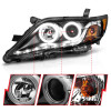 ANZO Projector Headlights w/ Halo Black (CCFL) for 2010-2011 Toyota Camry