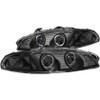 ANZO Projector Headlights w/ Halo Black G2 for 1997-1999 Mitsubishi Eclipse