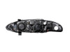 ANZO Projector Headlights w/ Halo Black G2 for 1997-1999 Mitsubishi Eclipse