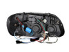 ANZO Projector Headlights w/ Halo Black 1 pc for 1995-2001 Ford Explorer