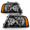 ANZO Crystal Headlights Black for 2003-2006 Lincoln Navigator