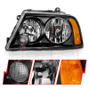 ANZO Crystal Headlights Black for 2003-2006 Lincoln Navigator