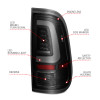 ANZO LED Tail Lights w/ Lights Bar Black Housing Smoke Lens for 08-16 F-250
