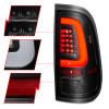 ANZO LED Tail Lights w/ Lights Bar Black Housing Smoke Lens for 08-16 F-250