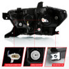ANZO LED Projector Headlights Plank Style Black w/ Amber for 16-18 Toyota Tacoma