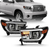 ANZO Projector Light Bar H.L Black Amber(Led High Beam) for 07-14 Toyota Tundra
