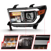 ANZO Projector Light Bar H.L Black Amber(Led High Beam) for 07-14 Toyota Tundra