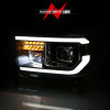 ANZO Projector Light Bar H.L Black Amber(Led High Beam) for 07-14 Toyota Tundra