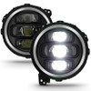 ANZO Full Led Projector H.L Black for 2018-2019 Jeep Wrangler