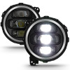 ANZO Full Led Projector H.L Black for 2018-2019 Jeep Wrangler
