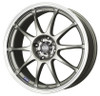 Enkei J10 15x6.5 5x100/114.3 38mm Offset Silver w/ Machined Lip Wheel